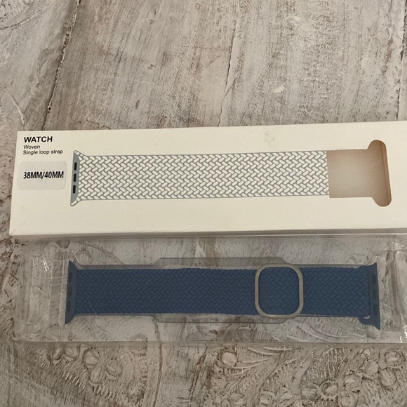 Braided Solo Loop Band w/ modern buckle Compatible w/ Apple Watch 38/40mm - Picture 2 of 6